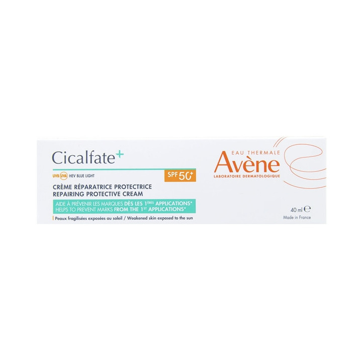 Cicalfate+ Crème Réparatrice Protection SPF50+ 40ml - Avène - IllicoPharma