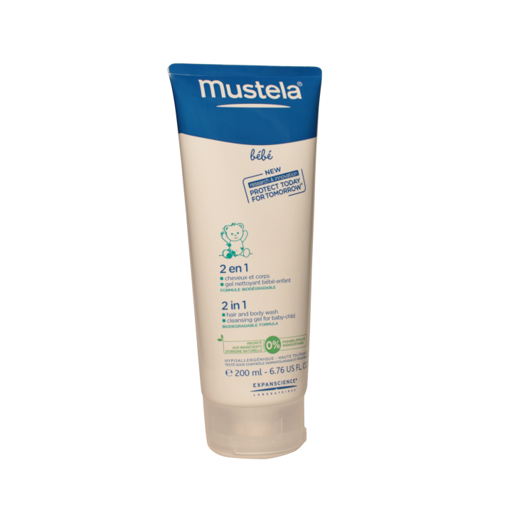 2 en 1 Corps et cheveux - Mustela - Nettoyants, eaux parfumées - IllicoPharma