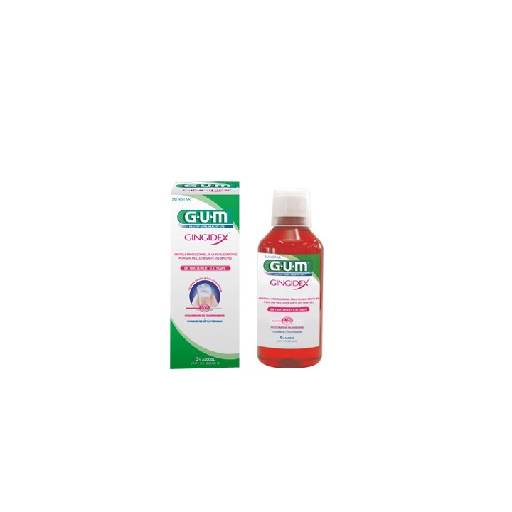 Bain de bouche Gingidex 0,12% 300ml - Gum - IllicoPharma