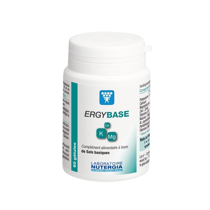 Ergybase - 60 gélules - Nutergia - Métabolisme