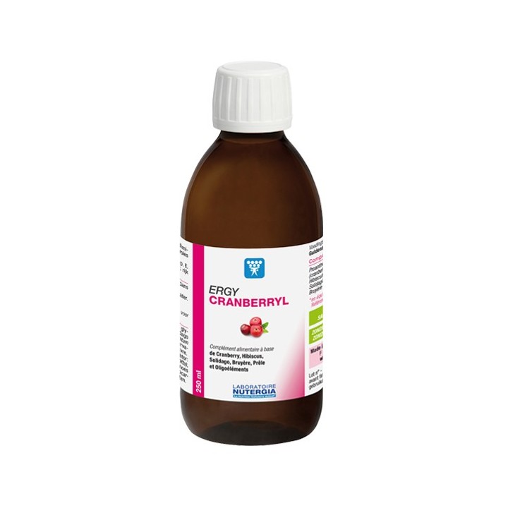 Ergycranberryl - 250ml - Nutergia - Troubles féminins et masculins - IllicoPharma