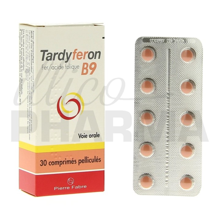 Tardyferon B9 30cpr - Pierre Fabre - e-pharmacie IllicoPharma