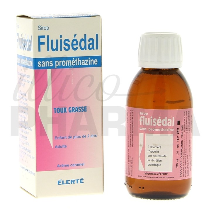 Flisedal sans promethazine Sirop 125ml, Toux sèche, e-Pharmacie IllicoPharma