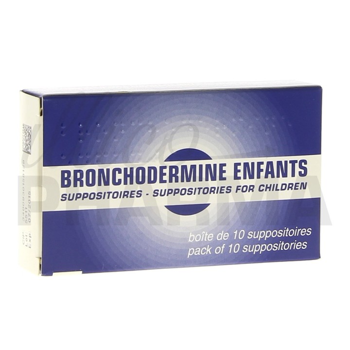 Bronchodermine enfant 10 suppositoires, Bébé tousse, e-Pharmacie IllicoPharma