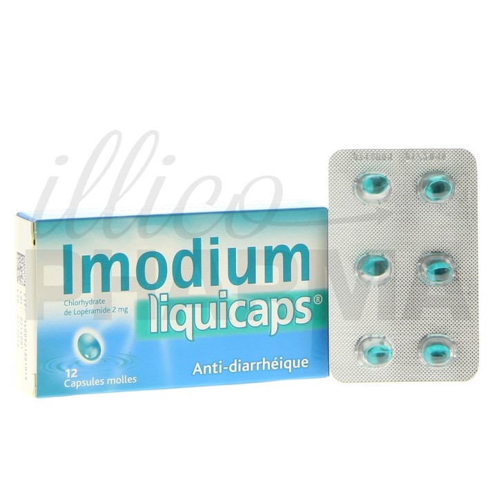 ImodiumLiquiCaps 2mg 12caps, Diarrhée, Pharmacie en ligne IllicoPharma