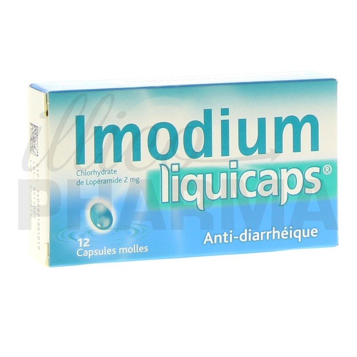 ImodiumLiquiCaps 2mg 12caps, Diarrhée, Pharmacie en ligne IllicoPharma