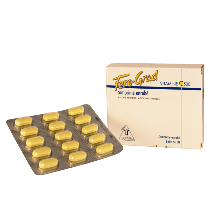 Fero-Grad Vitamine C 500 30cpr - Pharmacie sur internet IllicoPharma