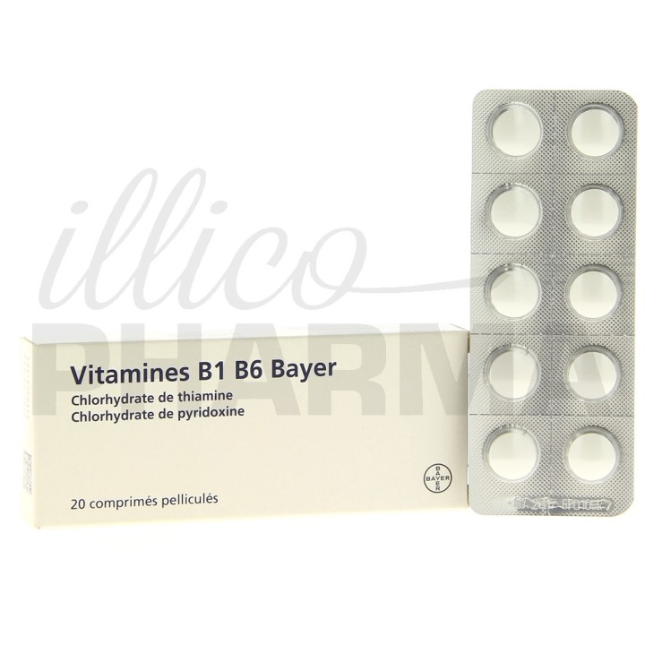 Vitamine B1 B6 x20cpr Bayer - Médicament Vitamine - IllicoPharma