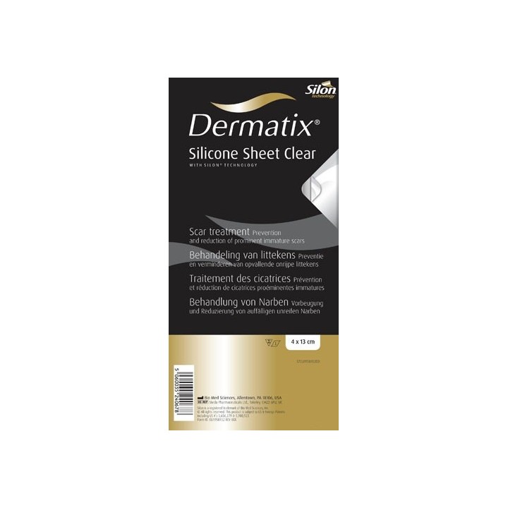 Dermatix Clear plaque silicone, cicatrisations - Pharmacie IllicoPharma
