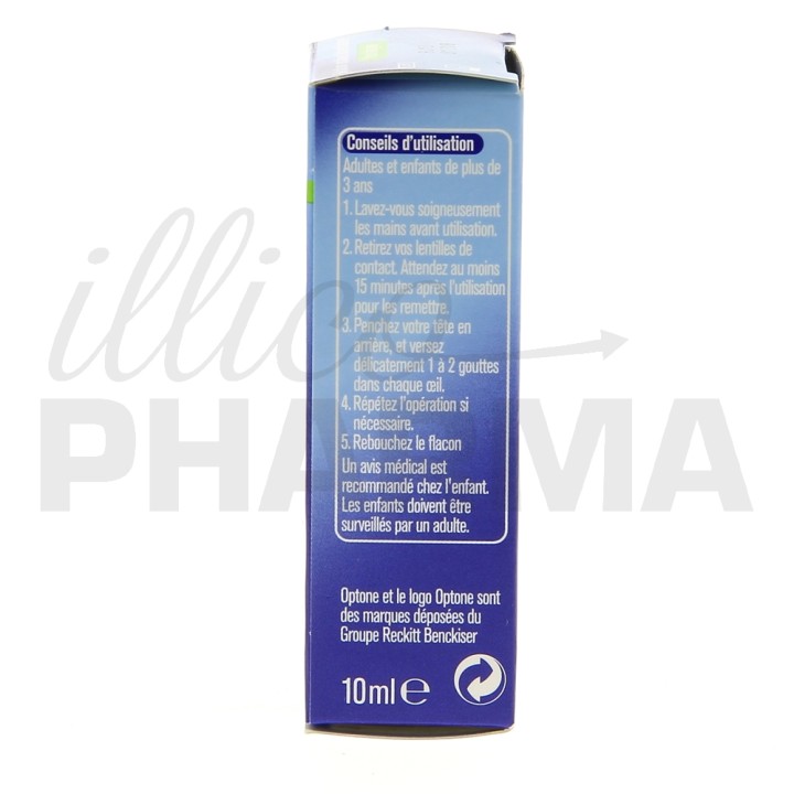 Optone solution oculaire rafraîchissante - Contour des yeux - Pharmacie IllicoPharma