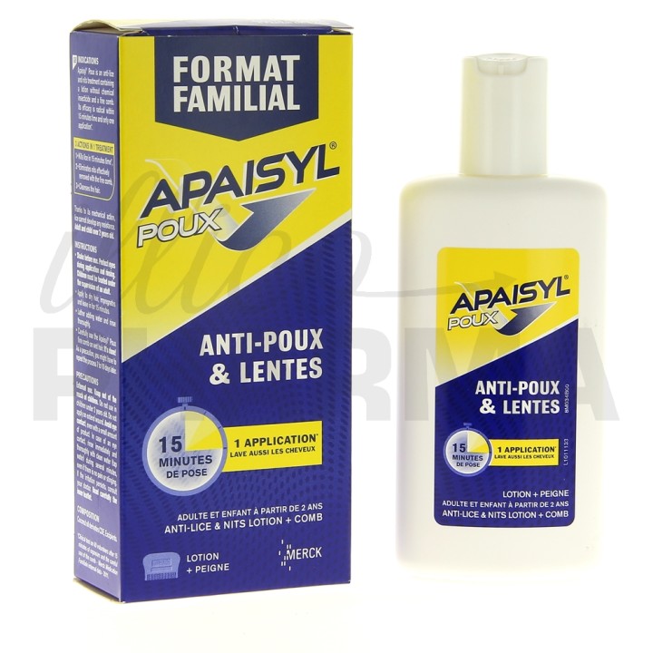Apaisyl Anti-Poux Xpress Plus 200ml + Peigne - IllicoPharma