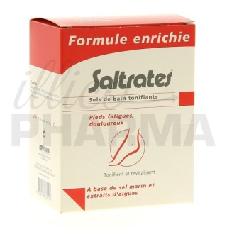 Saltrates sels de bain tonifiants 10 sachets - Crèmes et sprays pieds - IllicoPharma