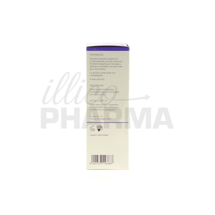 Excipial Lipolotion neutre - Préparatoire - Pharmacie en ligne IllicoPharma