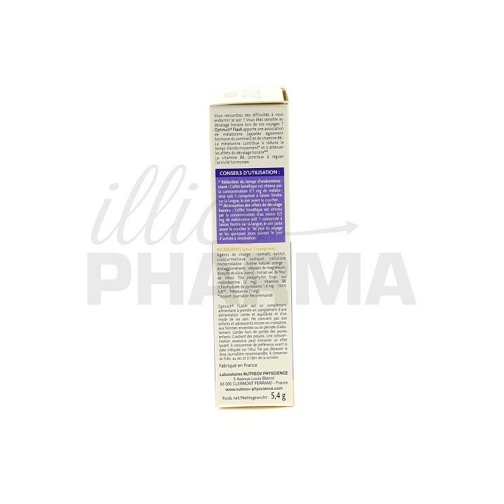 Optinuit Flash x30cpr orodispersibles Nutreov - IllicoPharma