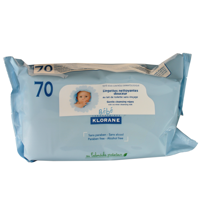 Lingettes nettoyantes douceur - Klorane - Nettoyants, eaux parfumées - IllicoPharma