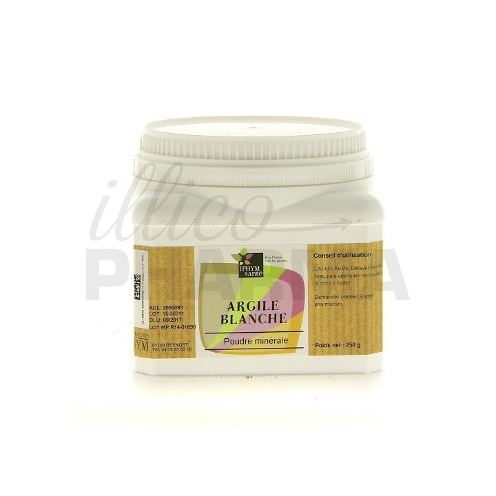 Argile blanche Iphym 250g - Gommages, masques - Pharmacie en ligne IllicoPharma