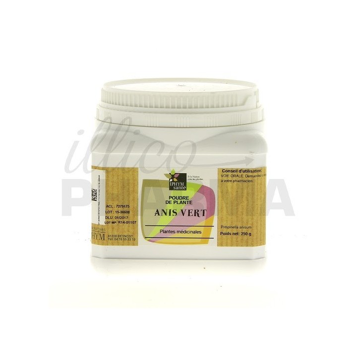 Poudre Anis vert Iphym 250g - Digestion, transit - Pharmacie en ligne IllicoPharma