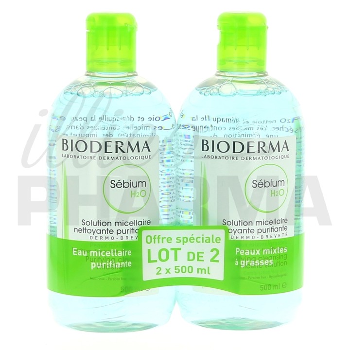 Offre promo Sebium H2O 2x500ml - Aderma