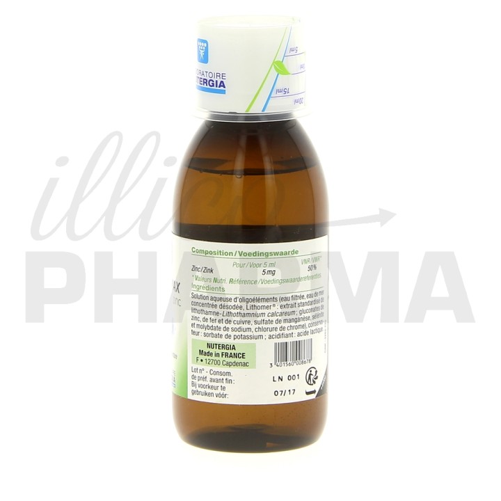 Oligomax Zinc 150ml Nutergia - IllicoPharma