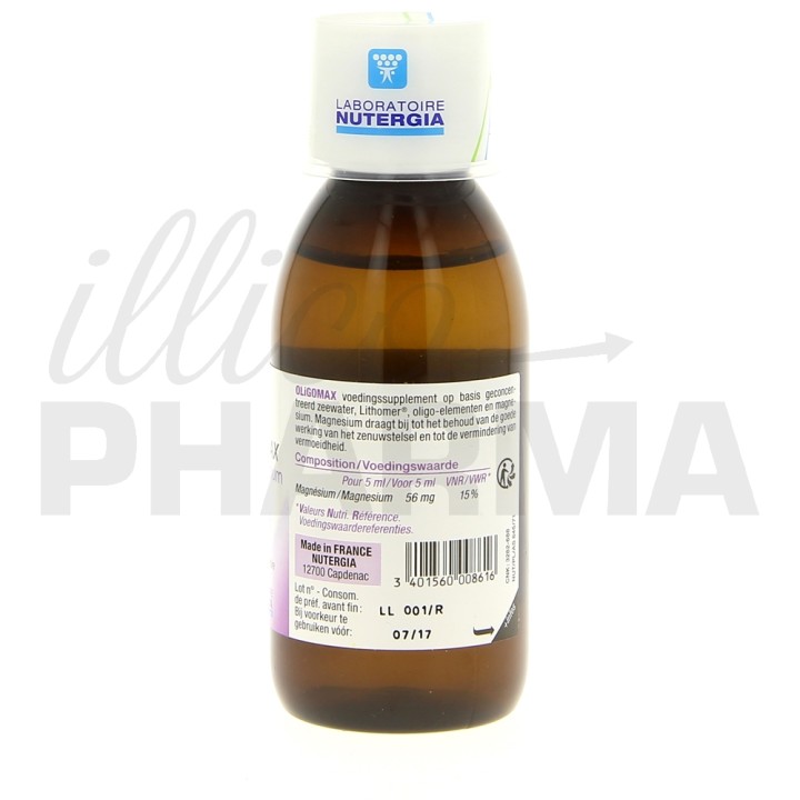 Oligomax Magnésium 150ml Nutergia - IllicoPharma