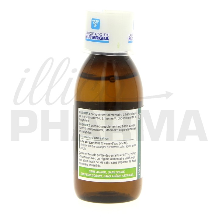 Oligomax Molybdène 150ml Nutergia - IllicoPharma