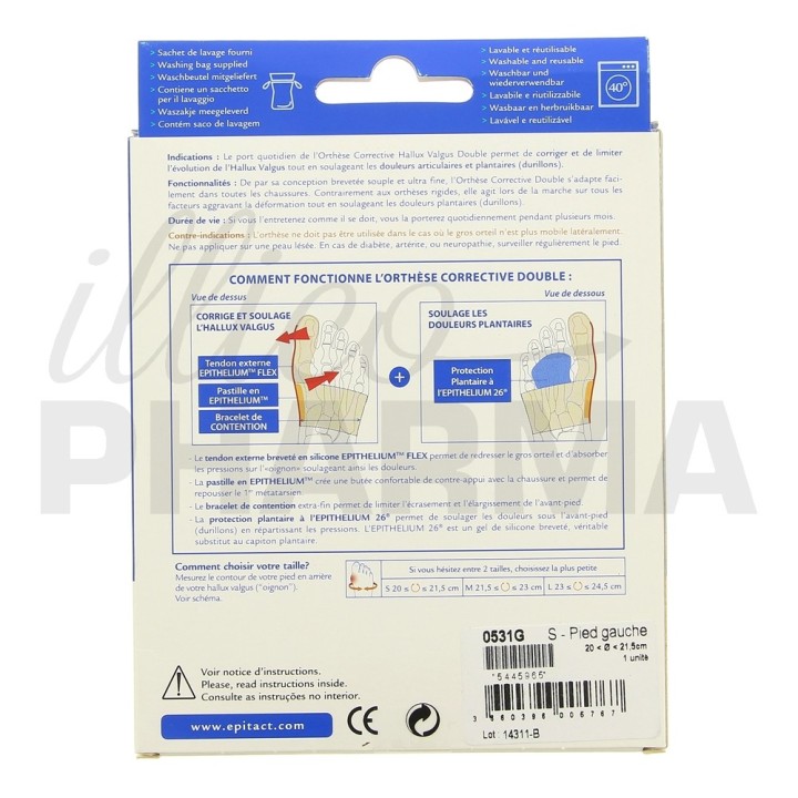 Epitact Hallux valgus gauche - Orthopédie - Pharmacie en ligne IllicoPharma