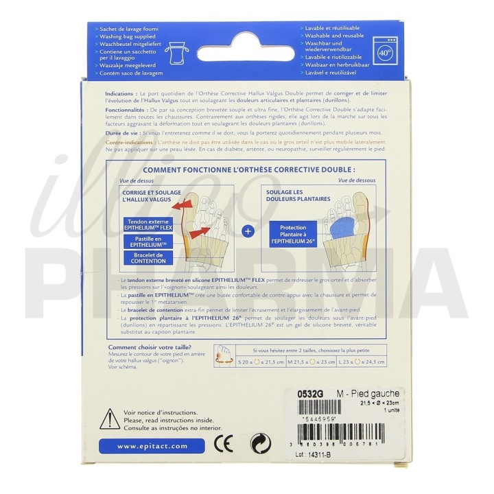 Epitact Hallux valgus gauche - Orthopédie - Pharmacie en ligne IllicoPharma