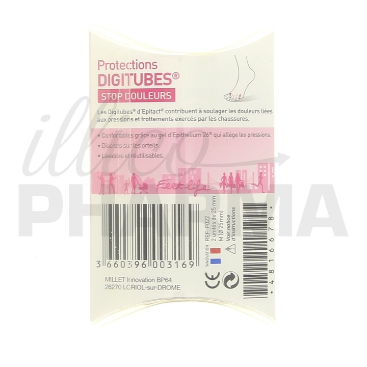 Epitact Feet life Digitube médium x2 - Orthopédie - Pharmacie en ligne IllicoPharma