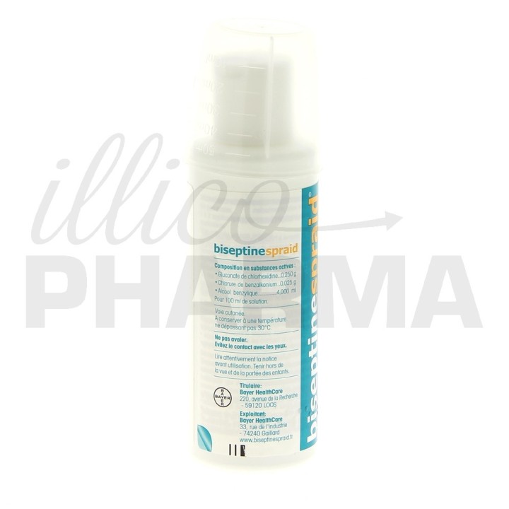 BiseptineSpraid 125ml, Désinfectant, savon antiseptique, e-Pharmacie IllicoPharma