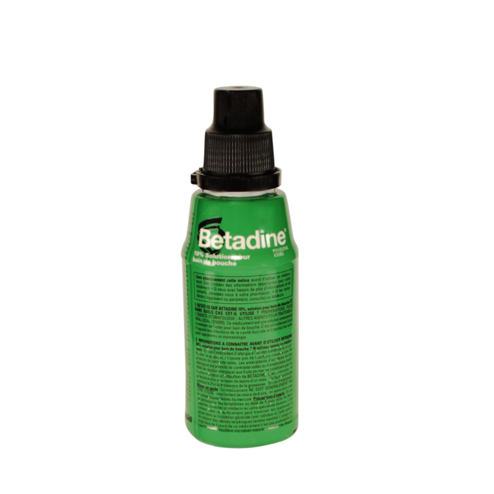 Betadine 10% 125ml, Médicament Bain de bouche antiseptique - Pharmacie IllicoPharma