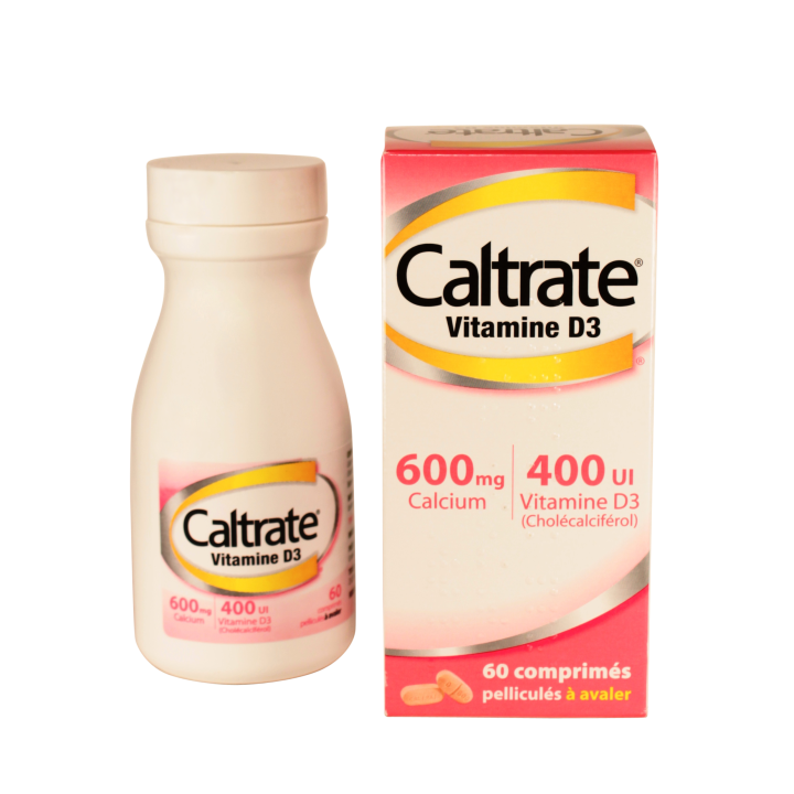 Caltrate Vitamine D3 600mg/400UI 60cpr, Pfizer, Pharmacie en ligne IllicoPharma
