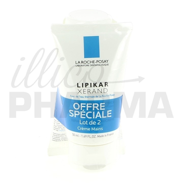 Lipikar Xerand Crème Mains Réparatrice 2x50ml - La Roche-Posay - IllicoPharma