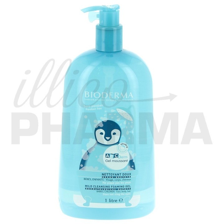 ABCDerm Gel Moussant 1L - Bioderma - Nettoyants, eaux parfumées - IllicoPharma