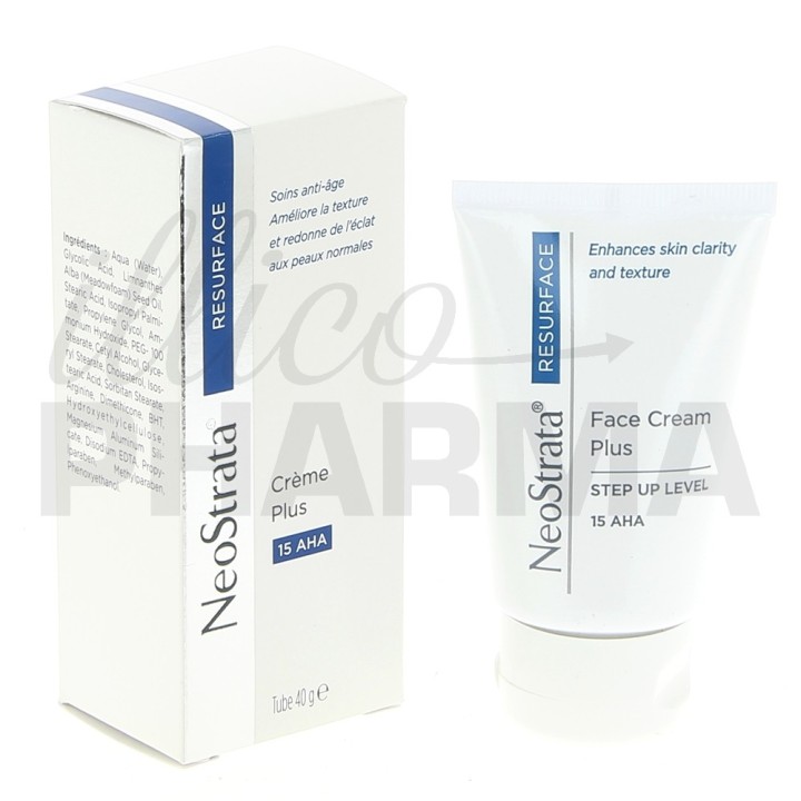 Neostrata crème plus visage 15 AHA 40ml - Soins hydratants et nourrissants - IllicoPharma