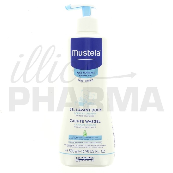 Gel lavant doux Mustela - Toilette du bébé - IllicoPharma