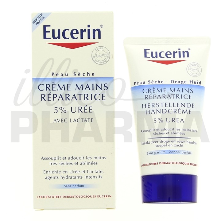UreaRepair PLUS Crème Mains 5% d'Urée 75ml - Eucerin - IllicoPharma