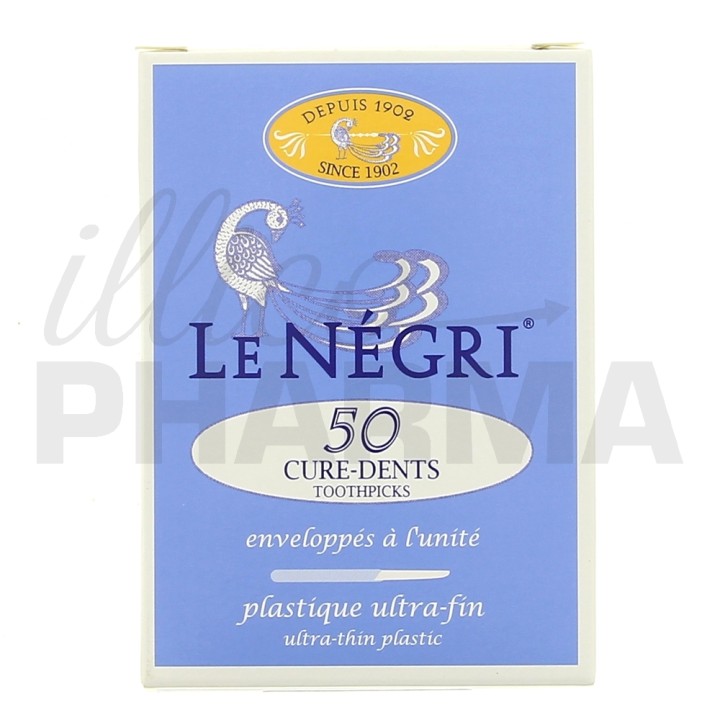 Cure-Dents Plastique Fin x50 Le Negri - Hygiène bucco-dentaire - Pharmacie IllicoPharma