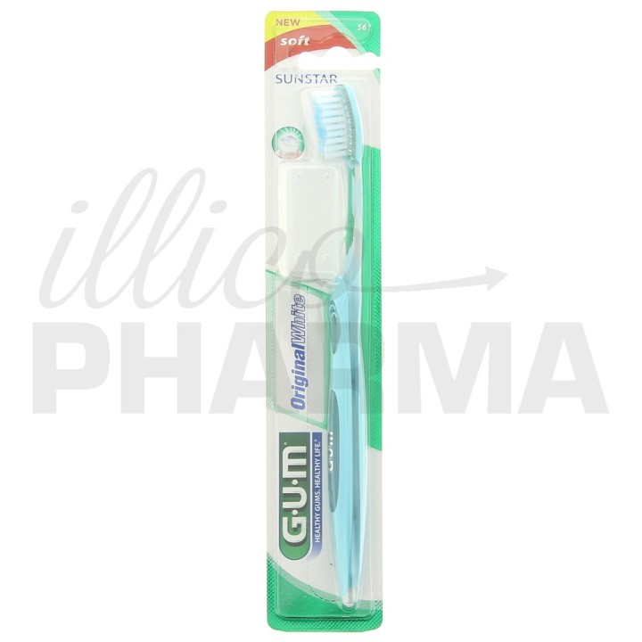 Brosse à dents Original White Souple Compacte 561 - Gum - IllicoPharma