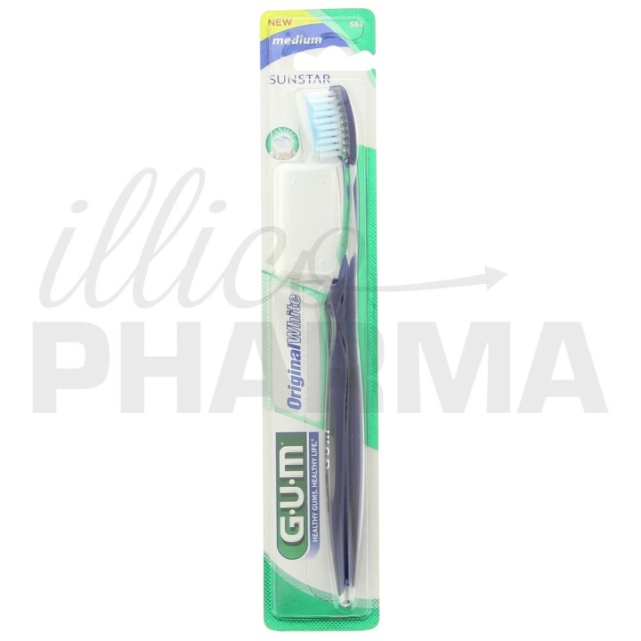 Brosse à dents Original White Medium Compacte 563 - Gum - IllicoPharma