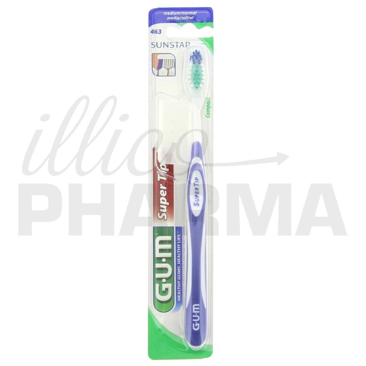 Brosse à dents Super Tip Medium Compacte - Gum - IllicoPharma