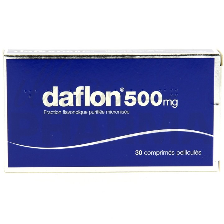 Daflon 500mg 30cpr - Pharmacie en ligne IllicoPharma