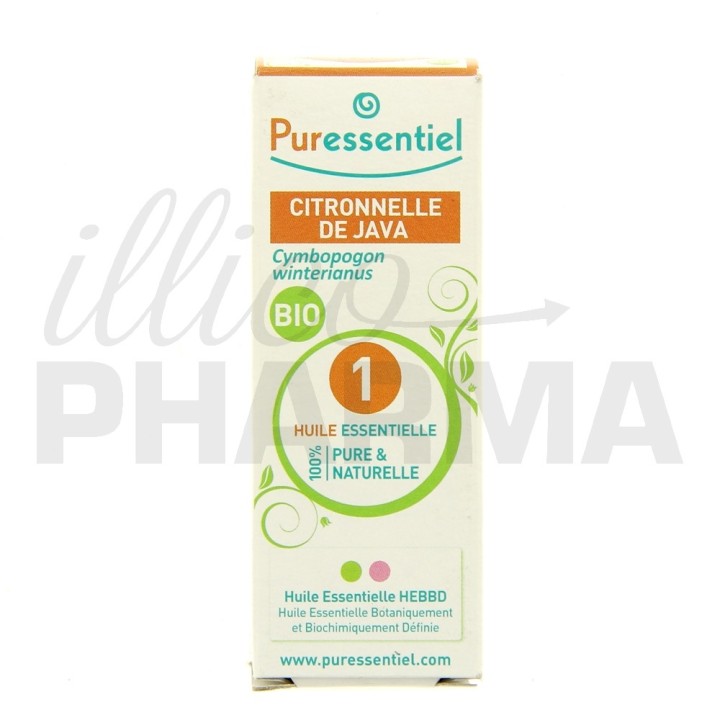 Citronnelle de Java Bio Huile Essentielle Puressentiel 5ml