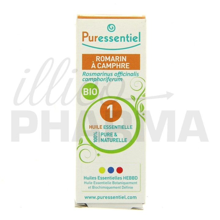 Romarin à camphre Bio Huile Essentielle Puressentiel 10ml