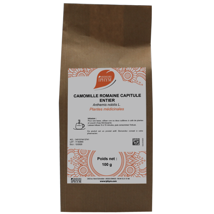 Tisane Camomille romaine fleur Iphym 25g - Digestion, transit - Pharmacie IllicoPharma