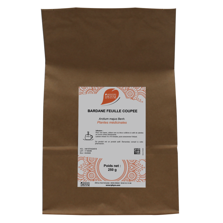 Tisane Bardane feuille Iphym - Dermatologie, cheveux, ongles - Pharmacie IllicoPharma