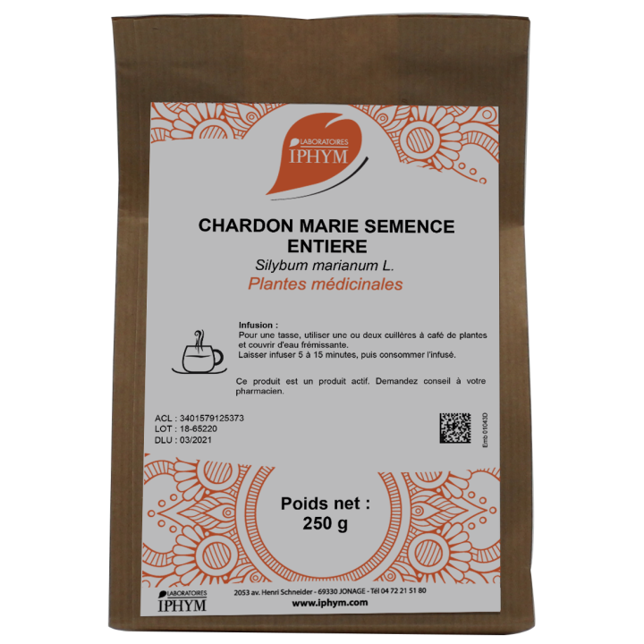 Tisane Chardon Marie plante Iphym - Digestion, transit - Pharmacie IllicoPharma