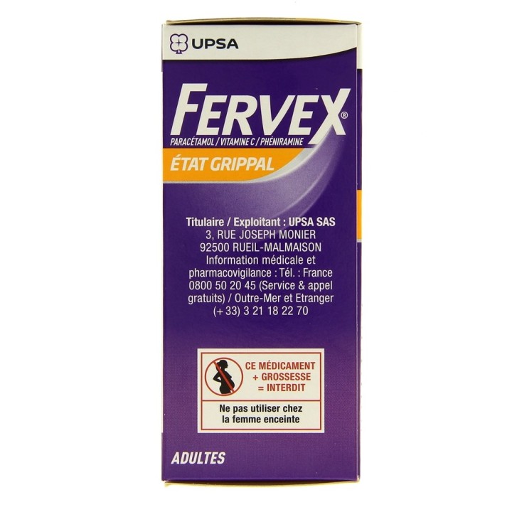 Fervex - UPSA - Médicament Rhume - IllicoPharma