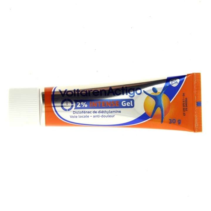 Voltarenactigo intense 2% Gel 30g-Douleurs articulaires et musculaires-IllicoPharma