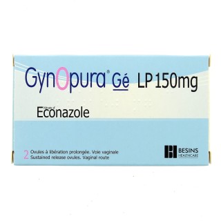 Gynopura Ge LP 150mg Ovule x2, Troubles féminins, mycoses, e-Pharmacie IllicoPharma