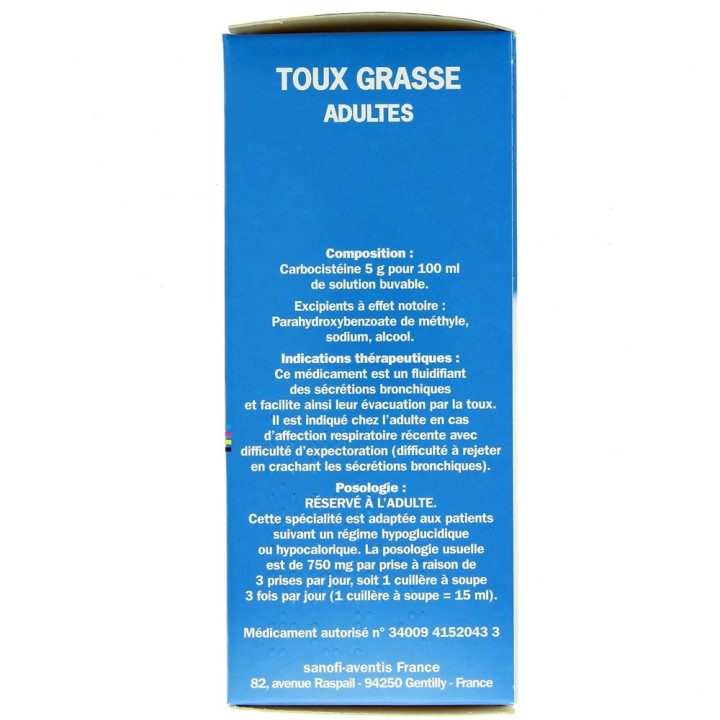 Bronchokod GE Sirop adulte 5% - Médicament Toux grasse - Pharmacie IllicoPharma